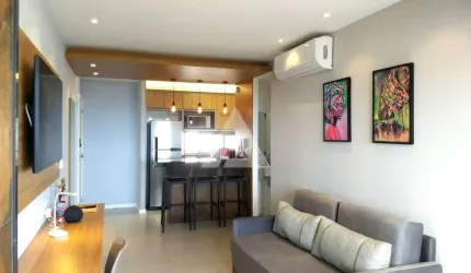 Apartamento na Barra PORTEIRA FECHADA com 1 suíte, 50m² à venda por R$ 800.000,00