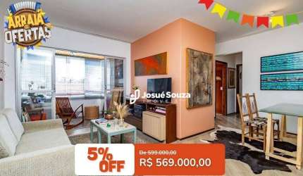 Apartamento com 3 dormitórios à venda, 87 m² por R$ 569.000,00 - Bacacheri - Curitiba/PR