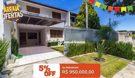 Amplo Sobrado Ensolarado e Edícula com Área Gourmet à venda, 212 m² por R$ 950.000 - Uberaba - Curitiba/PR