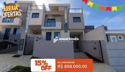 Sobrado Vista Linda à venda, 127 m² por R$ 898.000 - Vista Alegre - Curitiba/PR