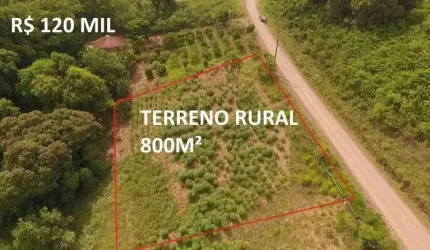 [90236]  MINI CHÁCARA/TERRENO RURAL COM LUZ E INTERNET FIBRA ÓTICA EM TAQUARA