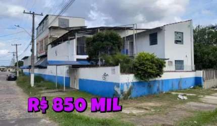 [548] PRÉDIO EM ALVORADA 1550M², 4 ANDARES, 9 BANHEIROS, REFEITÓRIO, QUADRA, 15 SALAR, AC PERMUTA