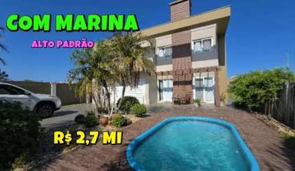 [706] CASA ALTO PADRÃO EM CONDOMÍNIO COM MARINA EM IMBÉ, 280M², 5 QUARTOS,