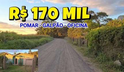 [719] CASA EM TAQUARA ÁREA RURAL TERRENO 15X49M POMAR POÇO FIBRA ÓTICA MÓVEIS