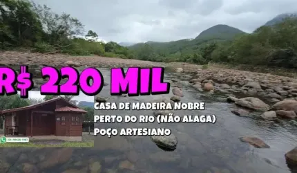 [630]CHACRINHA EM MAQUINÉ, LINDA CASA PERTO DO RIO E CASCATAS, NÃO ALAGA