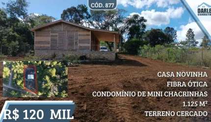 [877] MINI CHACRINHA EM CONDOMÍNIO EM TAQUARA CASA, LUZ, ÁGUA, INTERNET