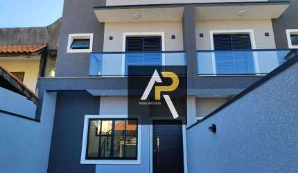Sobrado novo a venda com 3 quartos sendo 1 suíte 107 m² no Mogi Moderno - Mogi das Cruzes/SP