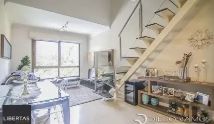 Cobertura à venda com 1 quarto 102 m²  Mobiliado Alto Padrão Rua Dario Pederneiras, Petrópolis, Porto Alegre