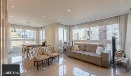 Vende-se amplo apartamento 3 dorm c/ suíte, 3 vagas, churrasqueira, lareira - 113m² - Bela Vista
