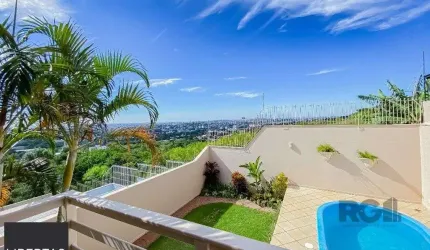 Casa alto padrão, 500m² privativos com linda vista da cidade no Morro Apamecor