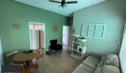 Apartamento 1 dormitório 40m² mobiliado com eletrodomésticos.