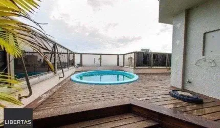 Vende-se ampla cobertura com 2 quartos transformados em 1 ampla suíte martes com closet, piscina, vista panoramica - 175m² - Auxiliadora