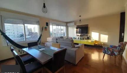 Apartamento semi mobiliado para locação no bairro Higienópolis, com 110m² , 3 dormitórios e 1 vaga.