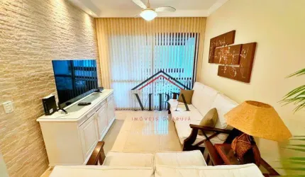 LOCAÇÃO ANUAL FRENTE MAR - Apartamento com 3 dormitórios para alugar, 94 m² por R$ 7.000/mês - Praia das Astúrias - Guarujá/SP