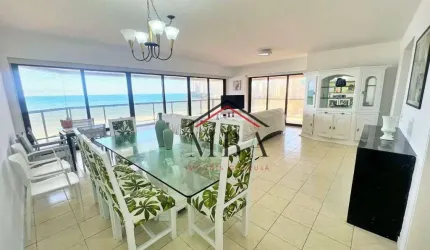 LOCAÇÃO ANUAL FRENTE MAR - Apartamento com 4 dormitórios para alugar, 200 m² por R$ 10.500/mês - Praia das Astúrias - Guarujá/SP
