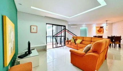 LOCAÇÃO ANUAL - Apartamento REFORMADO com 4 dormitórios para alugar, 132 m² por R$ 6.500/mês - Praia das Pitangueiras - Guarujá/SP