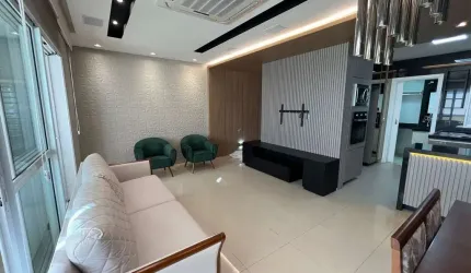 KENSINGTON GARDENS - Apartamento mobiliado com 3 quartos (1 suíte) para locação com 108m² por 7.000