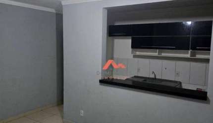 Apartamento com 2 dormitórios para alugar, 55 m² por R$ 1.384,00/mês - Chácara Letônia - Americana/SP