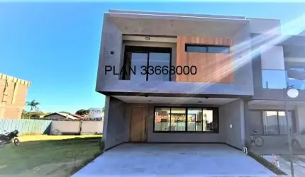 casa nova com 03 suítes em condomínio fechado.