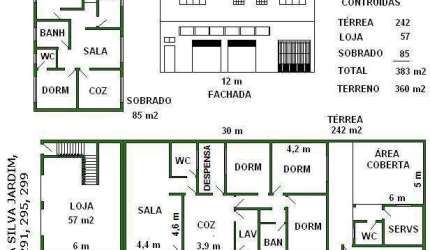 Casa comercial à venda, Centro, São Bernardo do Campo.