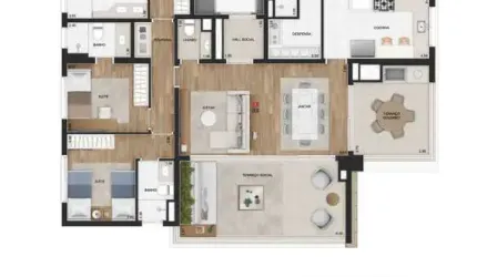 Apartamento com 4 quartos à venda na Avenida Indianópolis, --, Indianópolis, São Paulo por R$ 3.300.000