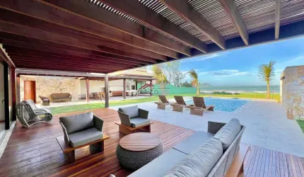 Mansão à venda frente mar, 5 suítes e 8 vagas – Manguinhos, Búzios