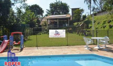 EXCELENTE CHÁCARA COM 5.800 M²/CASA SEDE/ESPAÇO GOURMET/ PISCINA/LAGO À VENDA EM IBIUNA, ACEITA FINANCIAMENTO BANCÁRIO