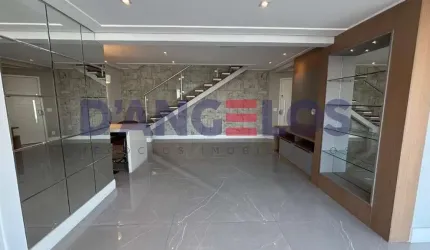 Luxuoso apartamento Duplex de 4 quartos e 3 suítes na Mooca, São Paulo-SP: 255m², 2 salas, 5 banheiros e 3 vagas de garagem.