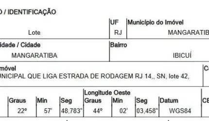 Oportunidade Única em MANGARATIBA - RJ | Tipo: Terreno | Negociação: Venda Direta Online  | Situação: Imóvel