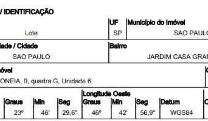 Oportunidade Única em SAO PAULO - SP | Tipo: Terreno | Negociação: Venda Direta Online  | Situação: Imóvel