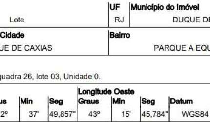 Oportunidade Única em DUQUE DE CAXIAS - RJ | Tipo: Terreno | Negociação: Venda Direta Online  | Situação: Imóvel