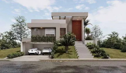 Casa nova com 3 suítes sendo 1 master - Condomínio Villa Jardim - Região do Santa Rosa - Ginco