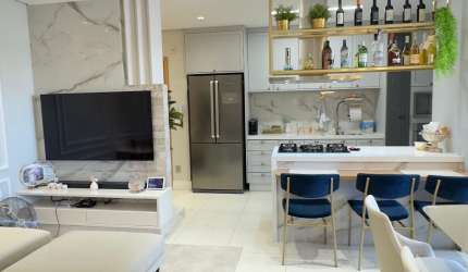 Apartamento com 3 quartos sendo 1 suíte e churrasqueira - Edifício Felicitá - Plaenge - Próximo do Shopping Estação e Goiabeiras