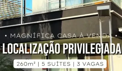 CASA ALTO PADRÃO 5 QUARTOS, 5 SUÍTES E 3 VAGAS RECREIO