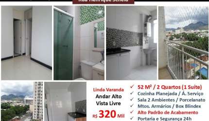 Lindo apartamento 2 quartos, suíte e vaga Engenho de Dentro