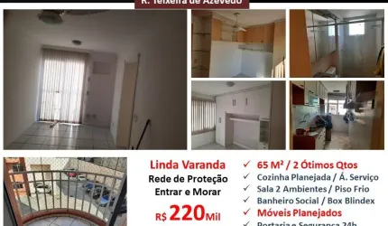 Lindo Apto 2 quartos e vaga Abolição Vitória 65M²
