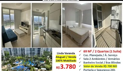 Apto Barra Olímpica Cidade Jardim Maayan 70M²