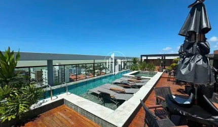 Apartamento novo com 02 Quartos + Varanda Gourmet à 100m da Praia de Camboinha
