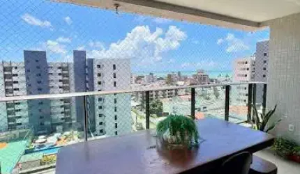 Apartamento com 3 suites  com 137 m² próximo ao mar