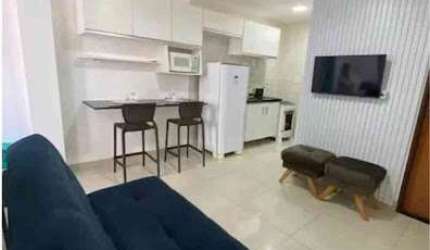 Flat de 31m2 com 1 Quarto, Todo Mobiliado, em Tambaú