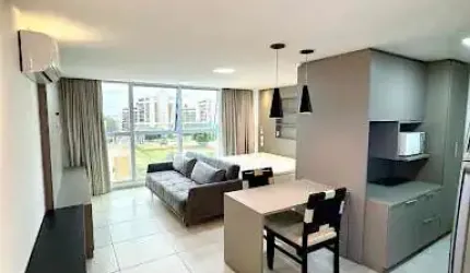 Flat de 36m2 Projetado e Mobiliado na Praia de Ponta de Campina