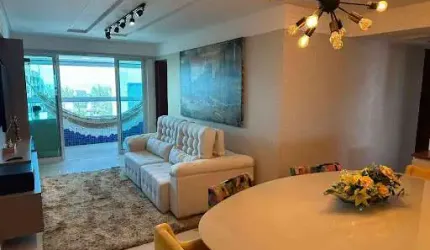 Apartamento de 95m2 com 3 Quartos, Todo Projetado e Mobiliado