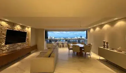 Apartamento de 136m2 com 3 Quartos, Todo Projetado e Com Vista Mar