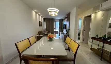 Apartamento de 82m2 com 3 Quartos, Mobiliado e Projetado
