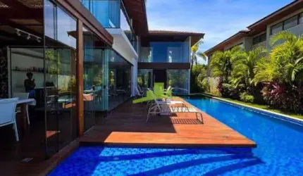MANSÃO 5 SUÍTES | PRAIA DO FORTE | PISCINAS NATURAIS | Terreno com 544m² | Área Construída 400m²