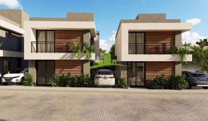 RESIDENCIAL PIAZZA TOSCANE | Casa 4 quartos (3 suítes com varanda) | 129,97m² terreno | 2 garagens | Miragem