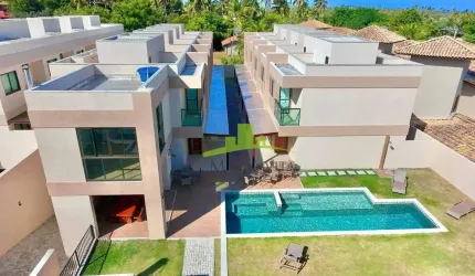 Village à Venda em Imbassaí, 2 Suítes, 80m², Varanda, 2 Vagas, Lazer Completo, Condomínio Aconchegante no Litoral Norte da Bahia. Imbassaí é seu Lar!