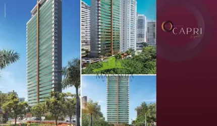 Apartamento à venda no Capri Prime Residences, Loteamento Aquarius, Salvador: 222m², 4 suítes, varanda gourmet, 4 vagas, infraestrutura completa