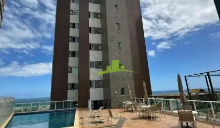 Apartamento de luxo à venda em Patamares no Colina A | 3 suítes | 142m² | Nascente total com vista mar frontal | Varanda gourmet | R$ 1.700.000