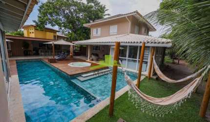 Casa de Luxo à venda no Quintas de Sauípe, 409m², 5 suítes, Porteira Fechada, Piscina, 110m² de área gourmet, R$ 2.499.000,00